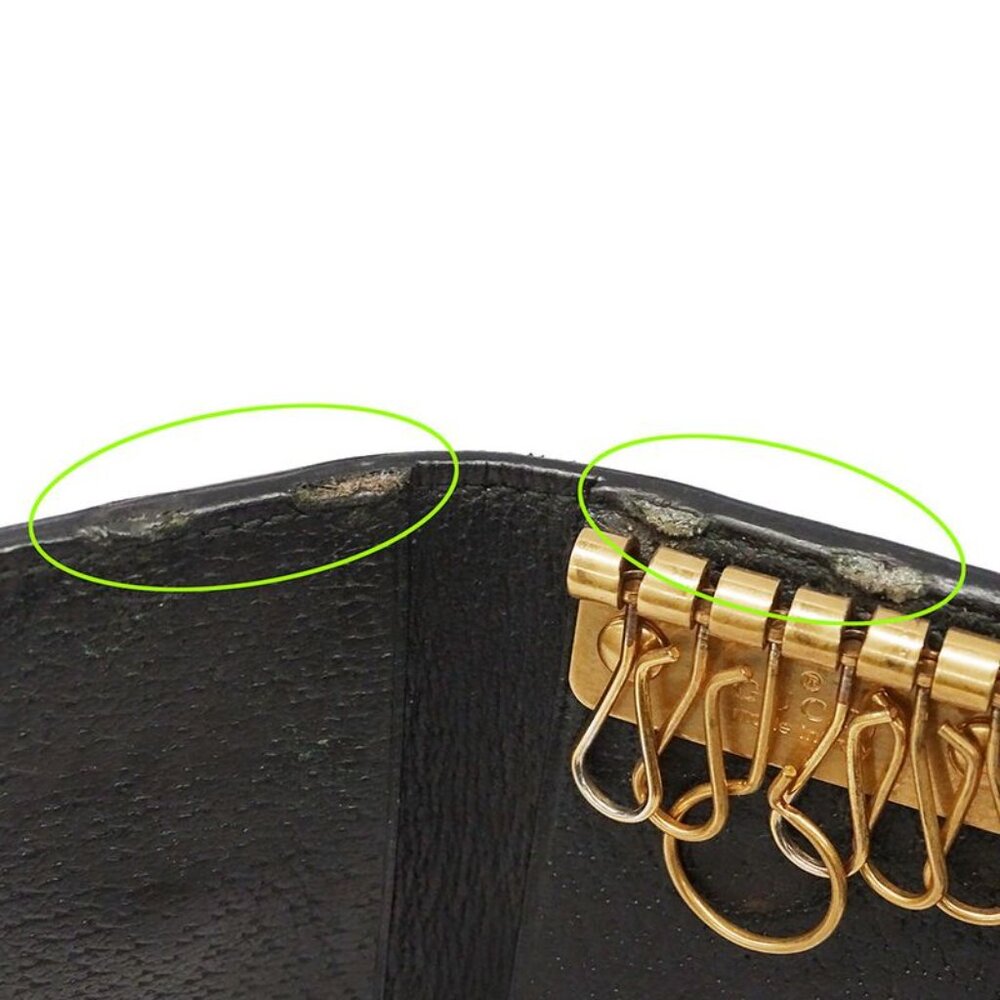 ★SOLD★ Gucci Key Case Animalier Leather Black 6 - Picture 9 of 11